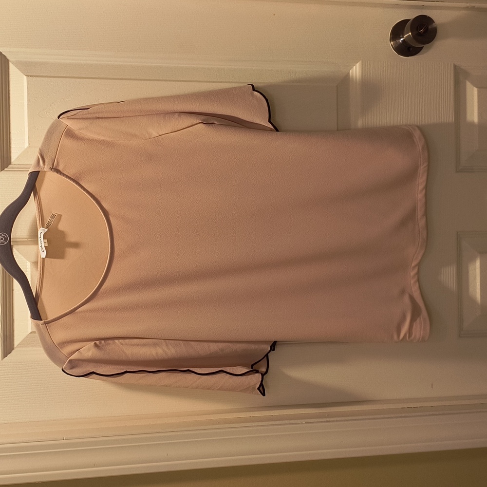 Calvin Klein Pink Flutter Sleeve Top